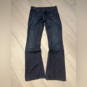 Y2K Rare Citizens of Humanity Designer Flared Low Rise Slim Bootcut raw Jeans